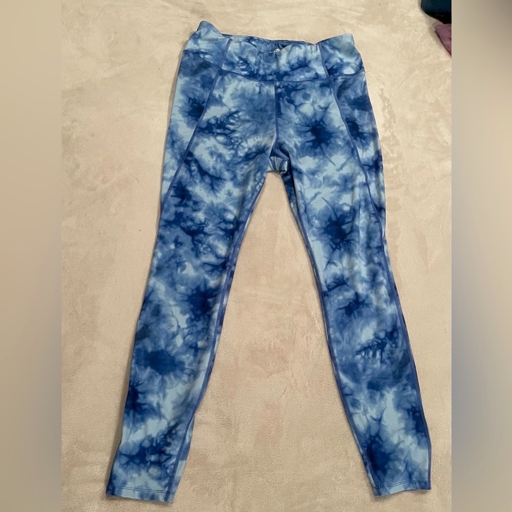 Avia Blue Tie Dye Leggings